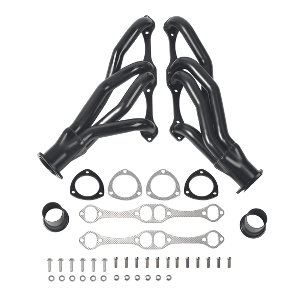 1964-1993 Chevy Black Exhaust Header 265-400 Small Block V8 Small Block SB V8 262 265 283 305 327 350 400 Chevelle/Nova/Bel Air