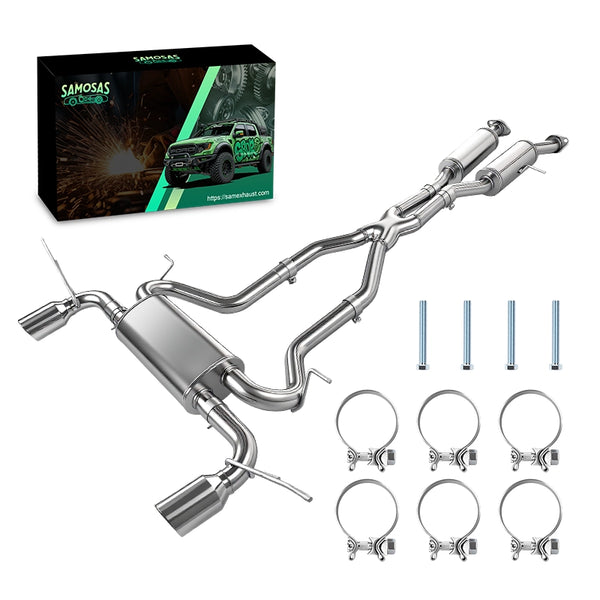 2011-2022 Jeep Grand Cherokee Catback Exhaust System Dual 4.5" Tips - Fits 3.6L V6 & 5.7L Hemi V8