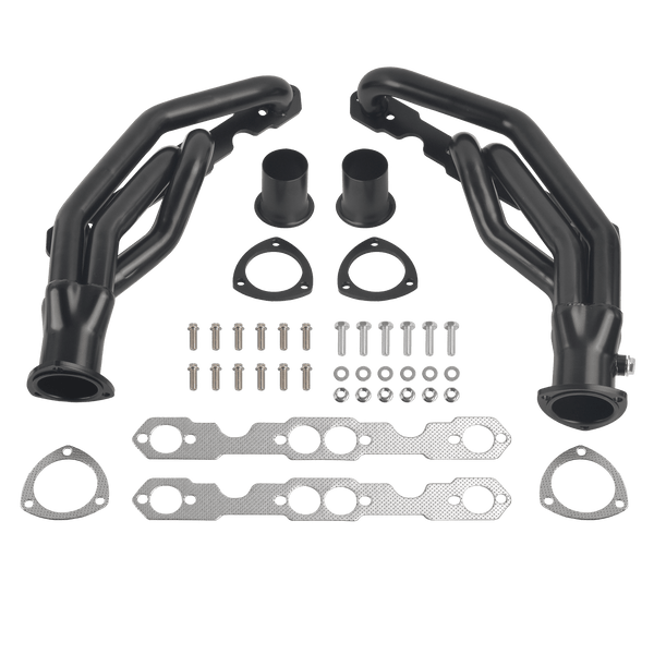 1988-1998 Chevy GMC 305 350 SBC V8 5.0L 5.7L C/K 1500 2500 3500 Black Exhaust Header
