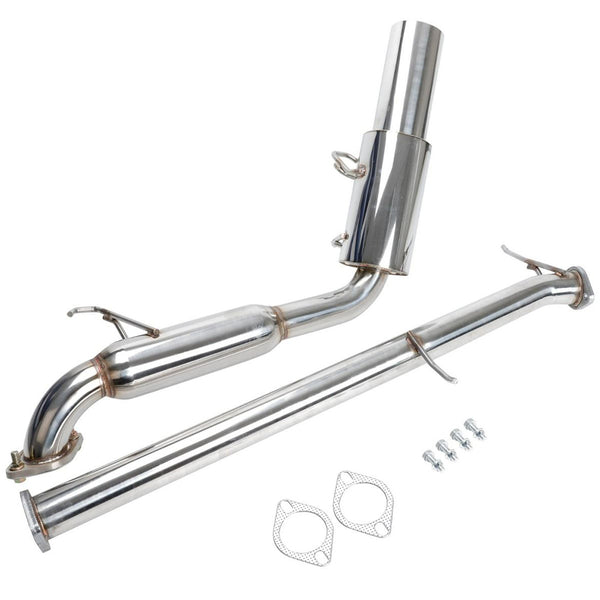 Stainless 4.0" Catback Back Exhaust System 4.0" N1 Muffler Tip for 1989-1997 Mazda Miata MX-5 Eunos 1.6/1.8L 2DR