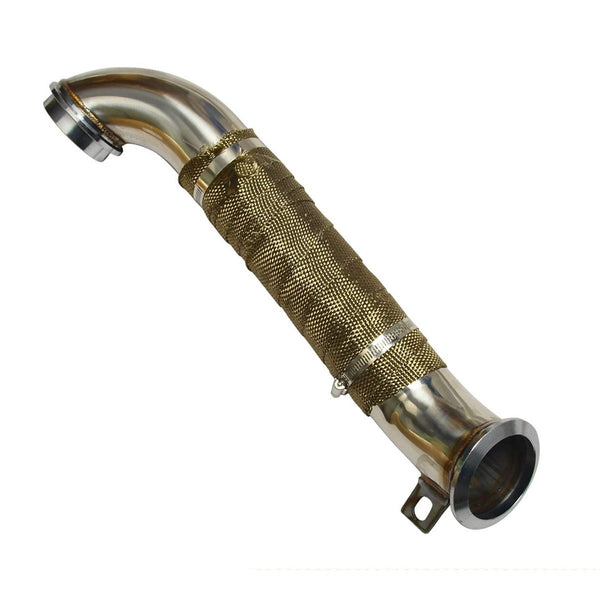 Turbo 3" Downpipe Exhaust For 2004.5-2010 Chevy GMC LLY LBZ LMM 6.6l Duramax Diesel