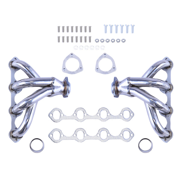 1964-1978 Ford Small Block SBF 289 302 351W V8 Hugger Shorty Exhaust Headers for 1964-1978 Mustang Cougar Fairlane
