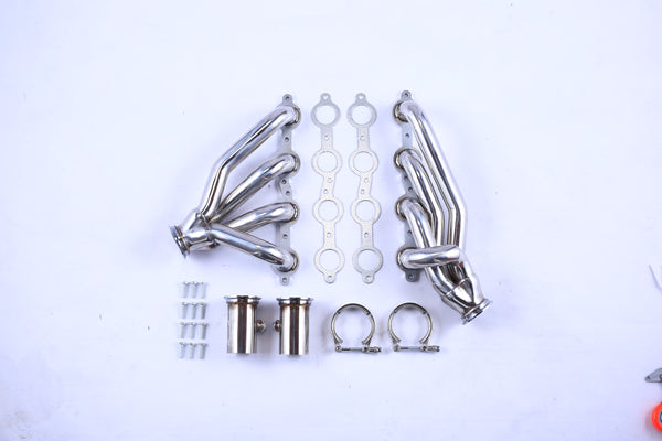 1982-2004 Chevy S10 LS Swap Shorty Headers - Fits LS1/LS2/LS3/LS6 V8 - 1-5/8" Primary - Black Ceramic Coated