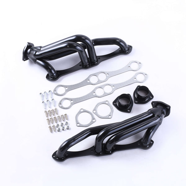1982-2002 Chevy/GMC Small Block Headers - Fits Blazer/S10 2WD w/ 283-400ci V8 - Black Ceramic Coated Exhaust