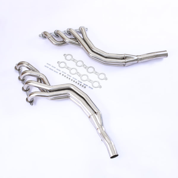 2010-2015 Chevy Camaro SS 6.2L V8 Long Tube Headers - Stainless Steel Exhaust Manifold - High Performance, Direct Fit, Bolt-On Installation (LS3/L99 Compatible)