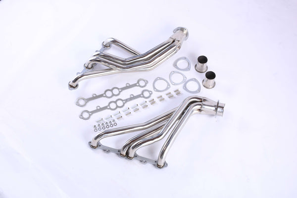 1963-1981 Chevy Corvette Small Block V8 Long Tube Headers - Fits 305/327/350 Engines - Stainless Steel Exhaust Manifold - Direct Fit Bolt-On