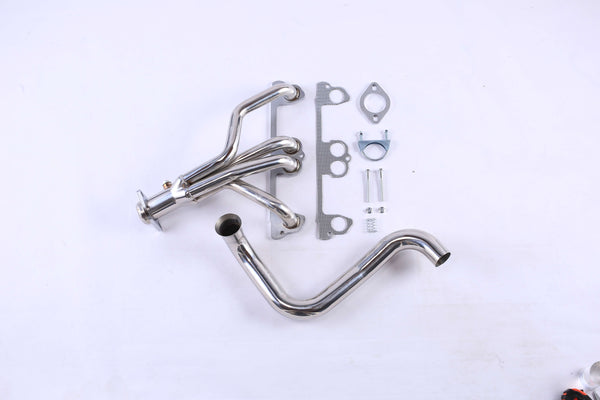1997-1999 Jeep Wrangler TJ 2.5L Header - Stainless Steel Exhaust w/ Downpipe - Direct Bolt-On Replacement