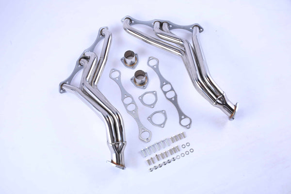 1935-1948 Chevrolet Small Block Exhaust Headers - Stainless Steel Tri-Y Design - Fits 216/235/261 Inline-6 Engines - Bolt-On Installation (Pre-1954 Chevy Cars/Trucks)