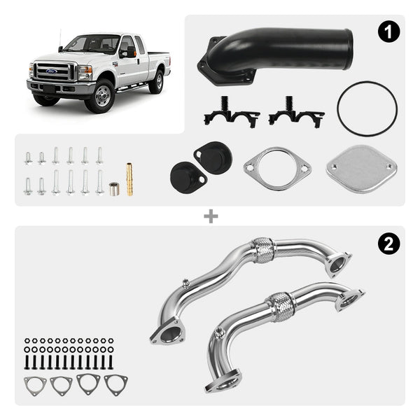 up pipe & EGR & DPF delete pipe For 2008-2010 ford 6.4L powerstroke Diesel
