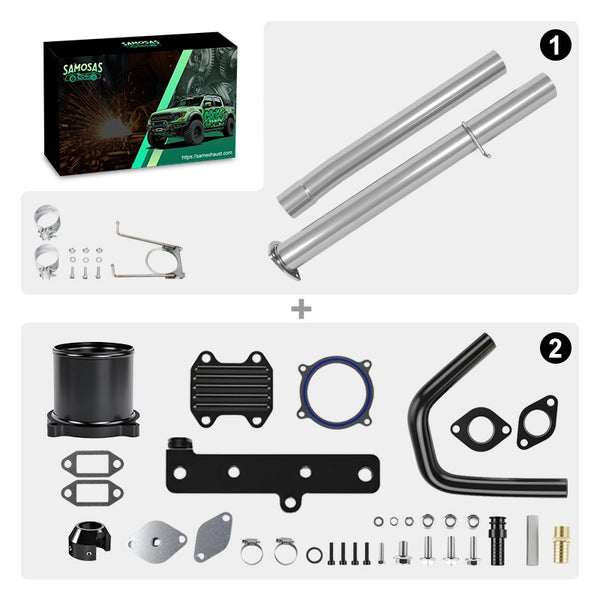 DPF delete pipe and EGR delete kit for Dodge 2013-2017 Ram 6.7L Cummins   Truck