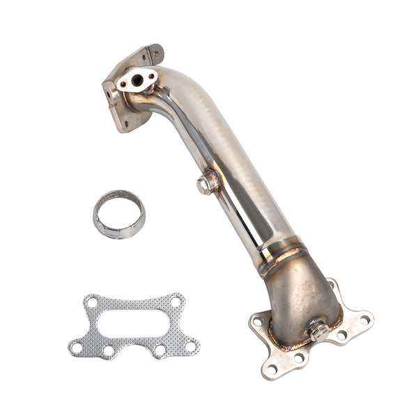 Stainless Steel 2.5" Inlet / 1.9" Outlet Downpipe Exhaust for 2006-2011 Honda Civic 1.8L R18A1 EX LX DX FG1 FA1