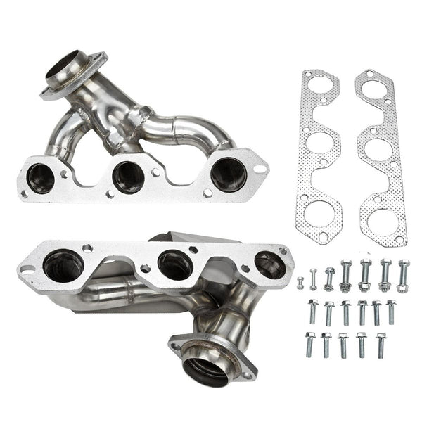 Stainless Exhaust Header for 2007-2011 Jeep Wrangler JK 3.8L V6