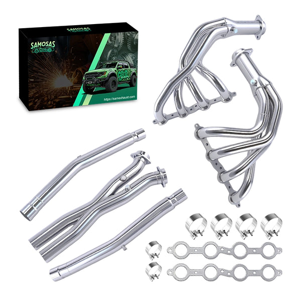 Chevy 2005-2013  Corvette C6 LS2 LS3 V8 6.0L 6.2L 7.0L Exhaust Header Cross X-Pipe Kit