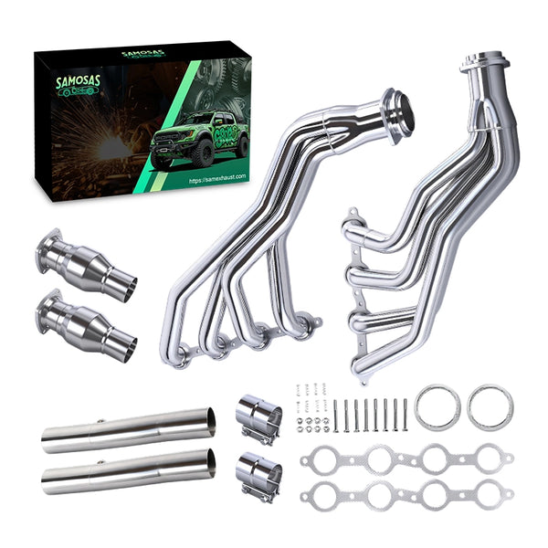 2005-2006 Pontiac GTO LS2 6.0L V8 Exhaust Header Manifold with Pipes Resonator Kit