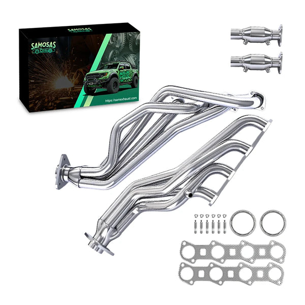 1999-2003 Ford F-150 5.4L V8 Long Tube Headers - Stainless Steel w/ O2 Bungs & EGR Port - Performance Exhaust Upgrade