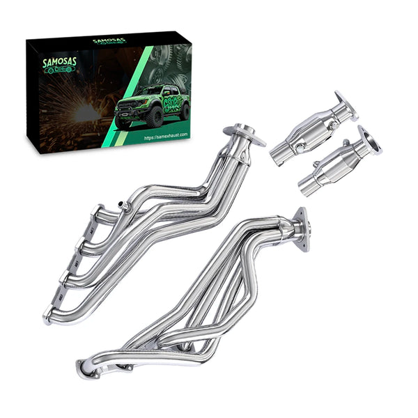 1999-2003 Ford F-150 5.4L V8 Long Tube Headers - Stainless Steel w/ O2 Bungs & EGR Port - Performance Exhaust Upgrade