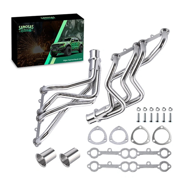 Long Tube Stainless Exhaust Header for 1973-1985 Chevy GMC Truck Small Block  1-5/8"