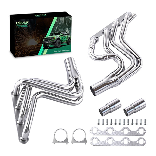 1987-1996 Ford F150 F250 Bronco 5.8L V8 Stainless Long Tube Header Exhaust Manifold