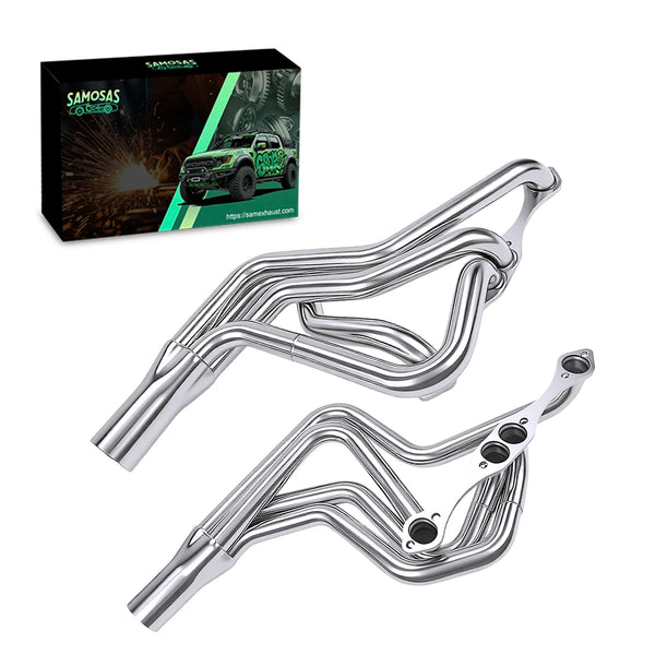 1970-1987 Chevy Stainless Header Exhaust Manifold for  267-400 Small Block V8 Long Tube