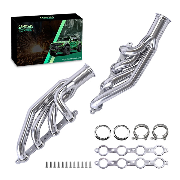For LS1 LS6 LSX GM V8 Chevy Up & Forward Turbo Manifold Exhaust Header Manifold