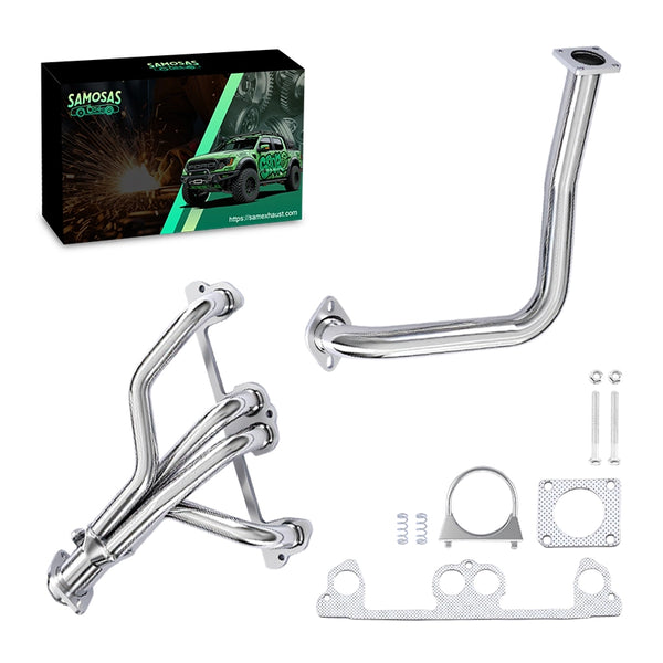1991-1995 Jeep Wrangler YJ 2.5L L4 Exhaust Header with Downpipe Kit