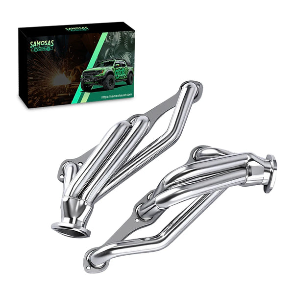 Stainless Exhaust Header for 1982-2002 Chevy GMC Small Block Blazer S10 S15 2WD 283, 302, 305, 307, 327, 350, 400 V8