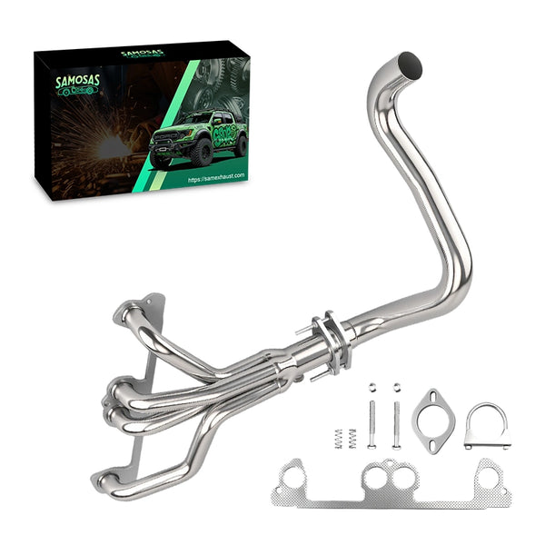 1997-1999 Jeep Wrangler TJ 2.5L L4 Stainless Exhaust Header with Downpipe