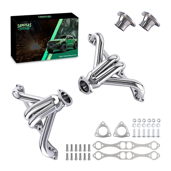 Stainless Steel Exhaust Headers for 1955+ Chevy Hugger Small Block SBC V8 262 265 283 305 327 350 400 - Universal Hot Rod & Street Rod