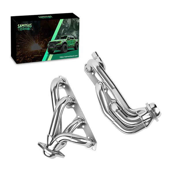 Shorty Exhaust Headers for 1987-1996 Ford F150 F250 Bronco 5.8L 351W Windsor V8 - 4WD/2WD