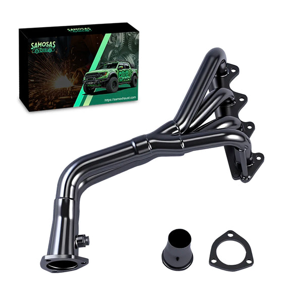 Exhaust Header for 1989-1995 Suzuki Samurai Sidekick/Geo Tracker L4 1.3L 1.6L Black