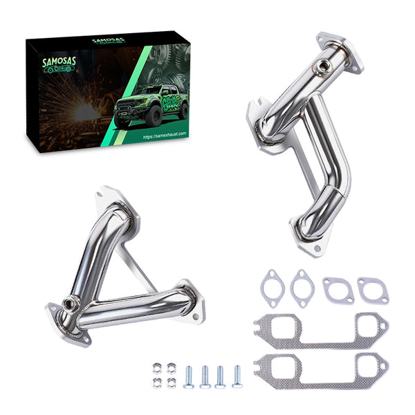 Stainless Shorty Exhaust Header for 1937-1962 Chevrolet Chevy 216 235 261 6 Cylinder