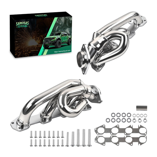 Stainless Steel Performance Shorty Exhaust Header for 2009-2018 Dodge Ram 1500 5.7L Hemi V8