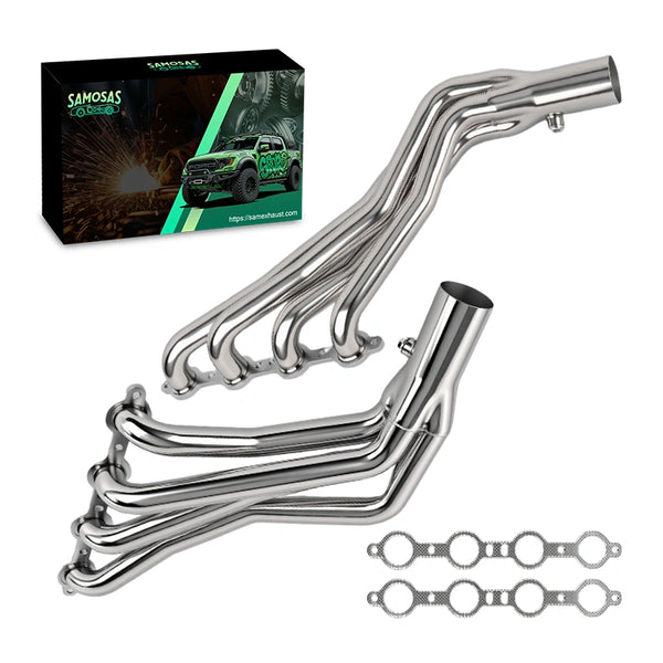 1-3/4" Long Tube Stainless Steel Exhaust Headers for 1964-1977 Chevy Chevrolet Buick 4.8L 5.3L LS1 LS2 LS3 LS6 LS V8