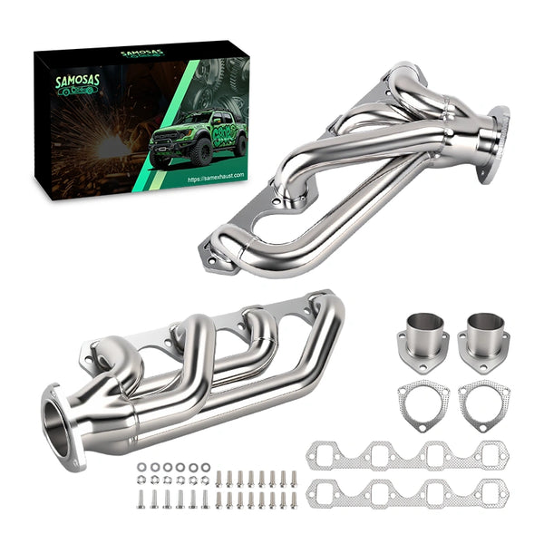 Stainless Steel Shorty Exhaust Headers for 1964-1977 Ford Mustang Fairlane Falcon Maverick 260 289 302 302CU V8 4.7L 5.0L Small Block SBF