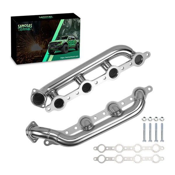 Stainless Steel Replacement Exhaust Header for 1999-2003 Ford Powerstroke F250 F350 F450 7.3L