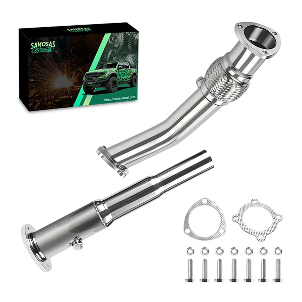 3" Stainless Steel Catless Downpipe Exhaust for 1999-2005 VW Jetta Golf Beetle Audi TT 1.8T 20V