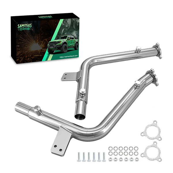 Straight Downpipe Exhaust for 2000-2004 Porsche Boxster 986 2.7L 3.2L Stainless Steel