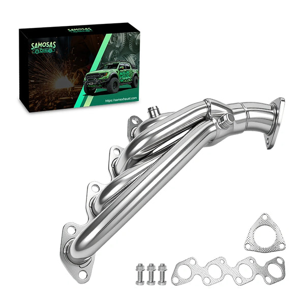 Stainless Steel Short Exhaust Header for 1995-1998 Nissan 240Sx S14 Ka24De 2.4L 4CYL