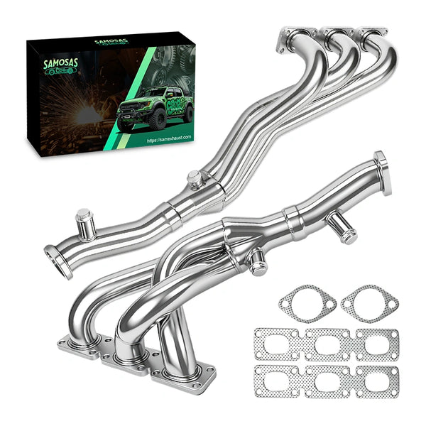 Stainless Exhaust Header 2001-2006 BMW E39 E85 Z4 E46 2.5L 2.8L 3.0L L6