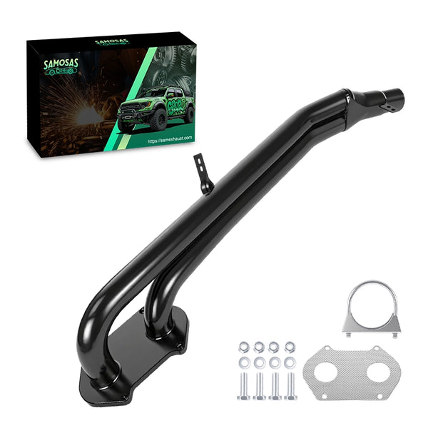 Blakc Stainless Exhaust Header for 1979-1985 Mazda RX7 RX-7 SA FB 1.1L 12A