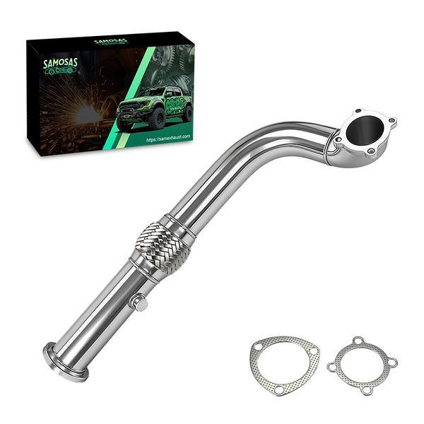 3" Stainless Racing Turbo Downpipe Exhaust for Subaru GT35 GT35R T3 4-Bolt Flex B/D-Series