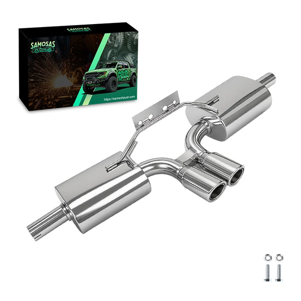 3" Stainless Steel Catback Exhaust System with Dual Tip Muffler For 1997-2004 Porsche Boxster S 986 M96 2.5L 2.7L 3.2L Flat-6