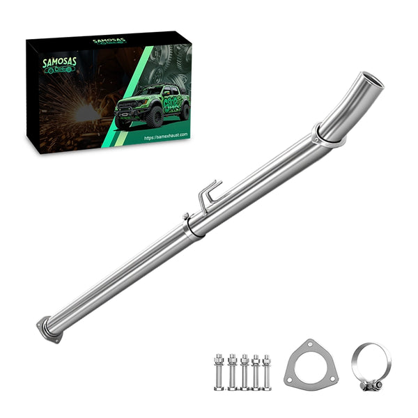 4" Cat & DPF Delete Race Pipe Exhaust System w/Muffler For 2011-2017 Ford F250/F350/F450/F550 Super Duty 6.7L Powerstroke