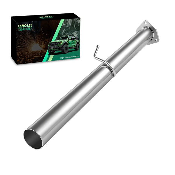 4" Stainless Steel DPF Delete Race Pipe Exhaust System For 2007-2012 Dodge Ram 2500 3500 6.7L Cummins Turbo Diesel