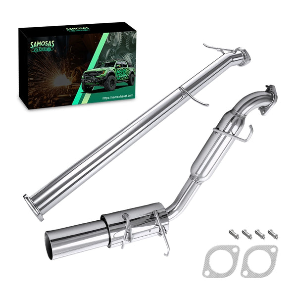 Stainless 4.0" Catback Back Exhaust System 4.0" N1 Muffler Tip for 1989-1997 Mazda Miata MX-5 Eunos 1.6/1.8L 2DR