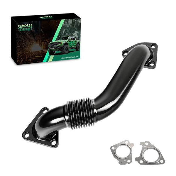 Exhaust Up Pipe Passenger Side For 2001-2016 Chevy GMC LMM LML LB7 LLY LBZ 6.6L Duramax