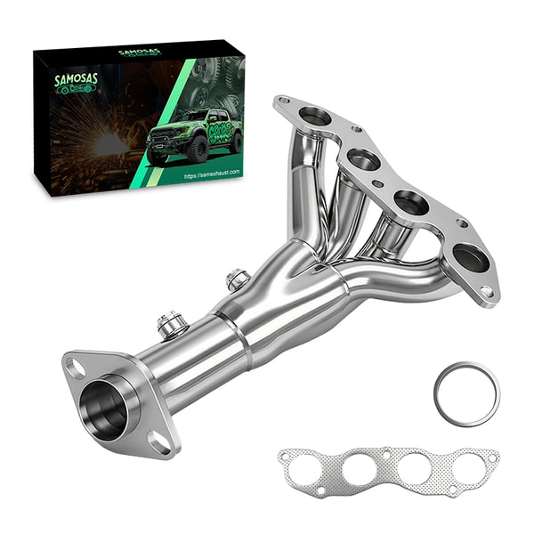 Stainless Long Tube Exhaust Header for 2001-2005 Honda Civic DX/LX 4CYL 1.7L