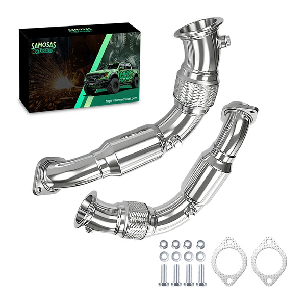 Catless Twin Turbo Downpipe Exhaust for 2008-2014 BMW N63 X6/X5 550I 650I 750I B7 N63 B44 4.4L V8