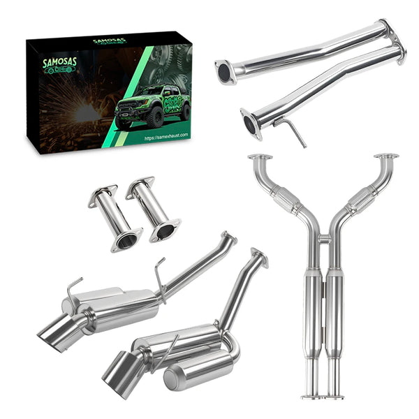 2003-2009 INFINITI G35 Coupe Dual / Nissan 350Z 4.5" Tip Muffler Catback Exhaust System