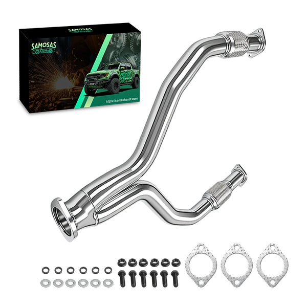 2.5" Y-Pipe Downpipe Exhaust for 2009-2016 Nissan 370Z 2008-2013 INFINITI G37 3.7L VQ37HR